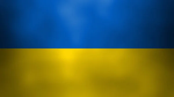 Flag Independent Ukraine Yellow Blue Background — ストック写真