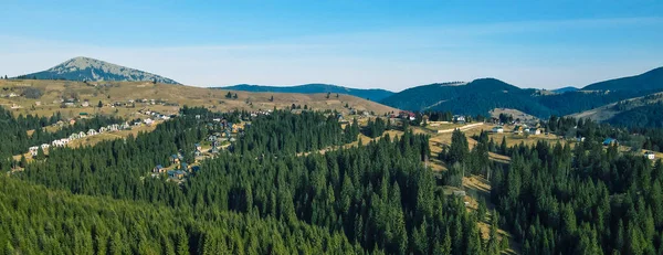 Aerial View Forest Mountain Panorama Stock Fotó