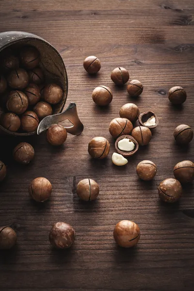 Frutos secos de macadamia —  Fotos de Stock