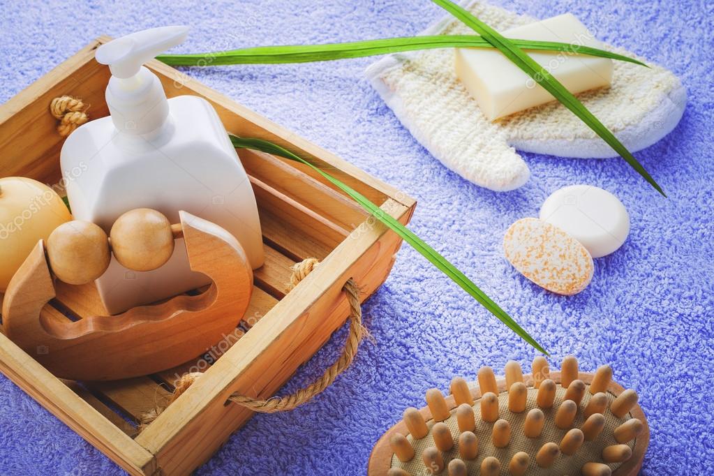 Bathroom accessories spa — Stock Photo © rogerscardigno 25370795