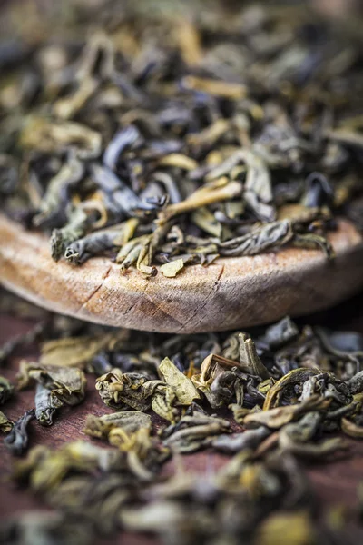 Leaves of green tea — Stock Photo, Image