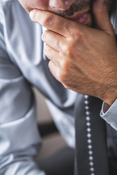 businessman thinking