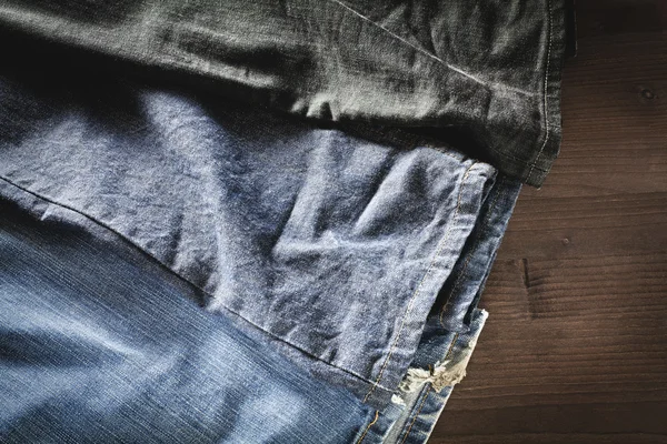 Jeans a variety of colors — Stock Photo, Image