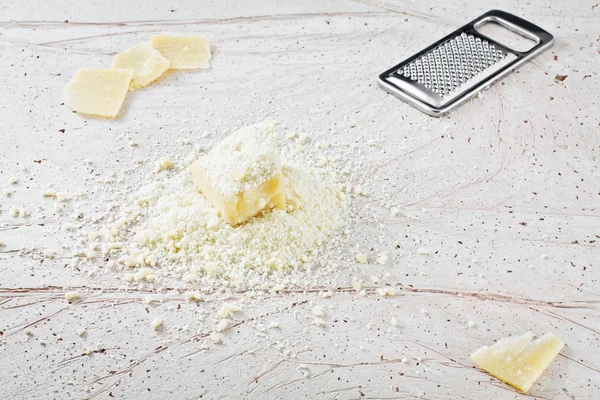 Grated parmesan cheese — Stock Photo, Image