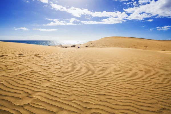 Sanddünen und Meer — Stockfoto