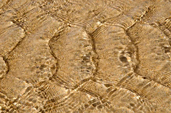 Ondulazione mare texture sulla sabbia — Foto Stock
