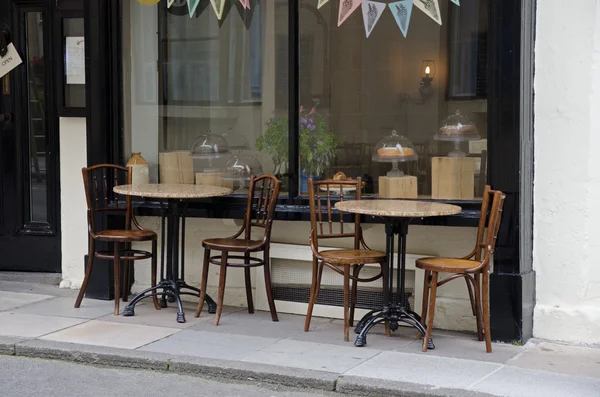 Deserted street cafe — Stock Photo, Image