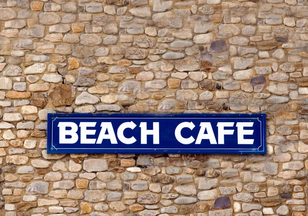 Beach Cafe Sign — Stock Photo, Image