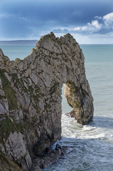 Stone sea arch from Durdle Door, Dorset, UK — Stock Photo, Image