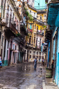 Street view in La Havana clipart