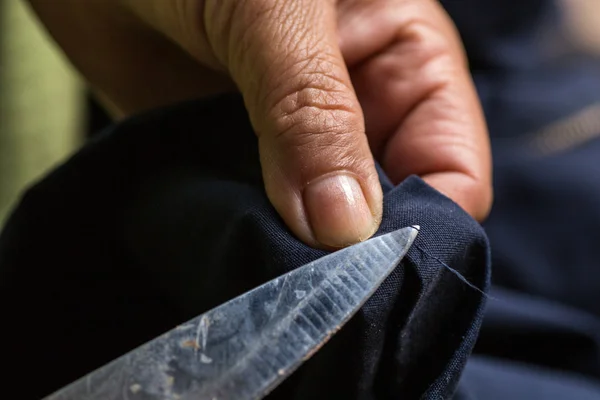 Händer kniv — Stockfoto