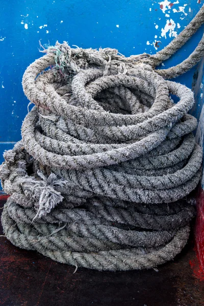 船的绳子 — 图库照片