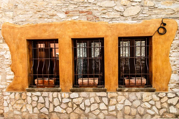 Tres ventanas — Foto de Stock