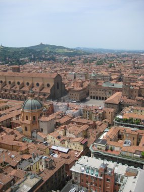 View of The Basilica of San Petronio clipart