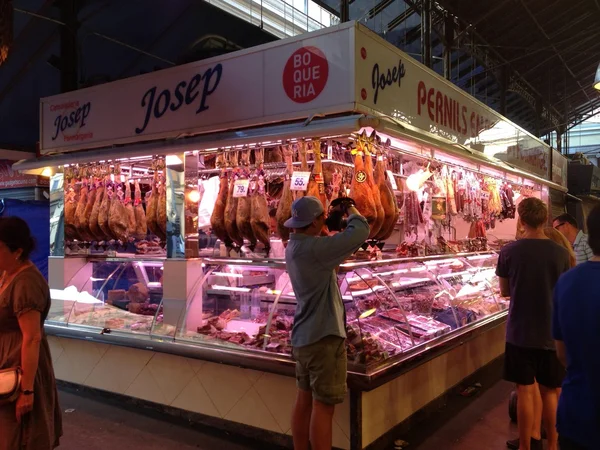 Mercat de la boqueria - boqueria market Barcelona, İspanya