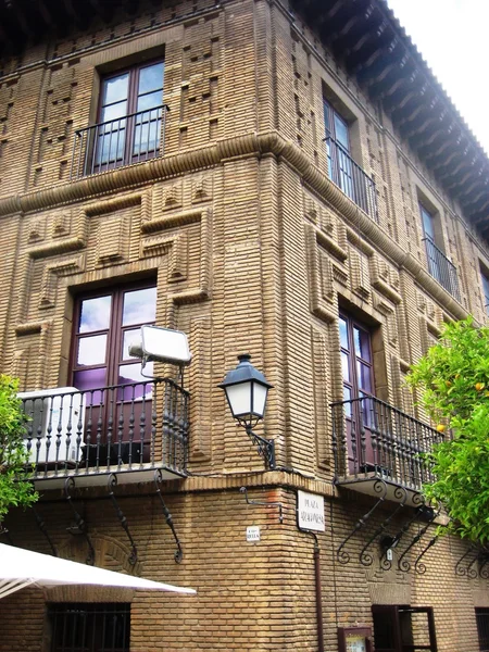 スペイン村 (ポーブレエスパニョール) - 建築の野外博物館、バルセロナ （スペイン) — ストック写真