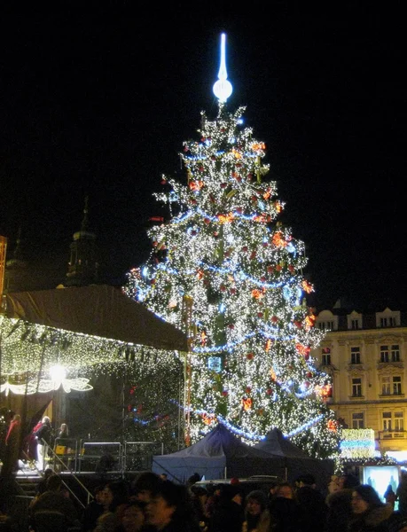Vánoce a nový rok v Praze — Stock fotografie