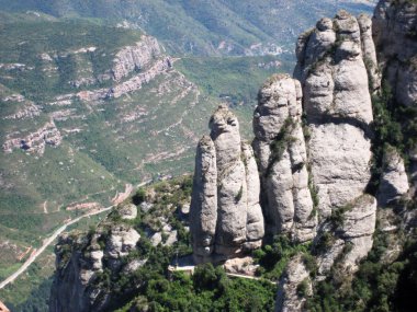 Montserrat: dağ ve manastır Katalonya, İspanya