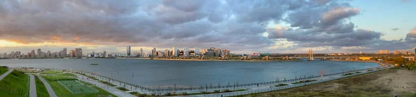 Áreas Residenciais Dormir Kazan Arranha Céus Moderno Kazan Vista Panorâmica — Fotografia de Stock