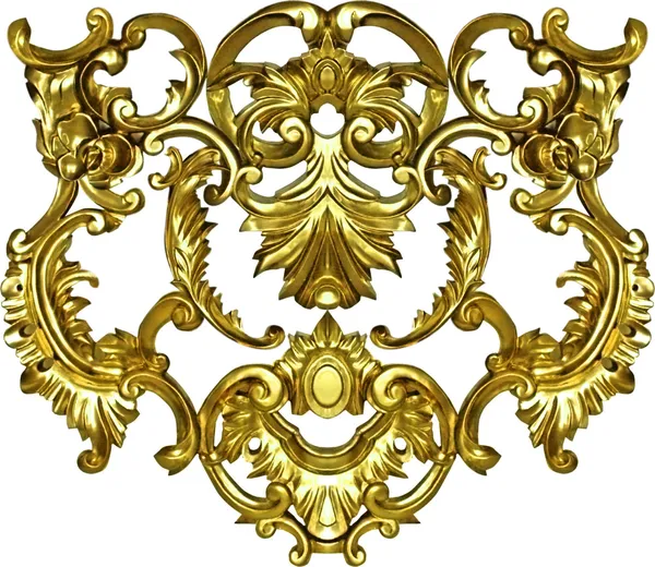 Baroque ornate art gold ornament textile fashion frame — Stock Photo, Image