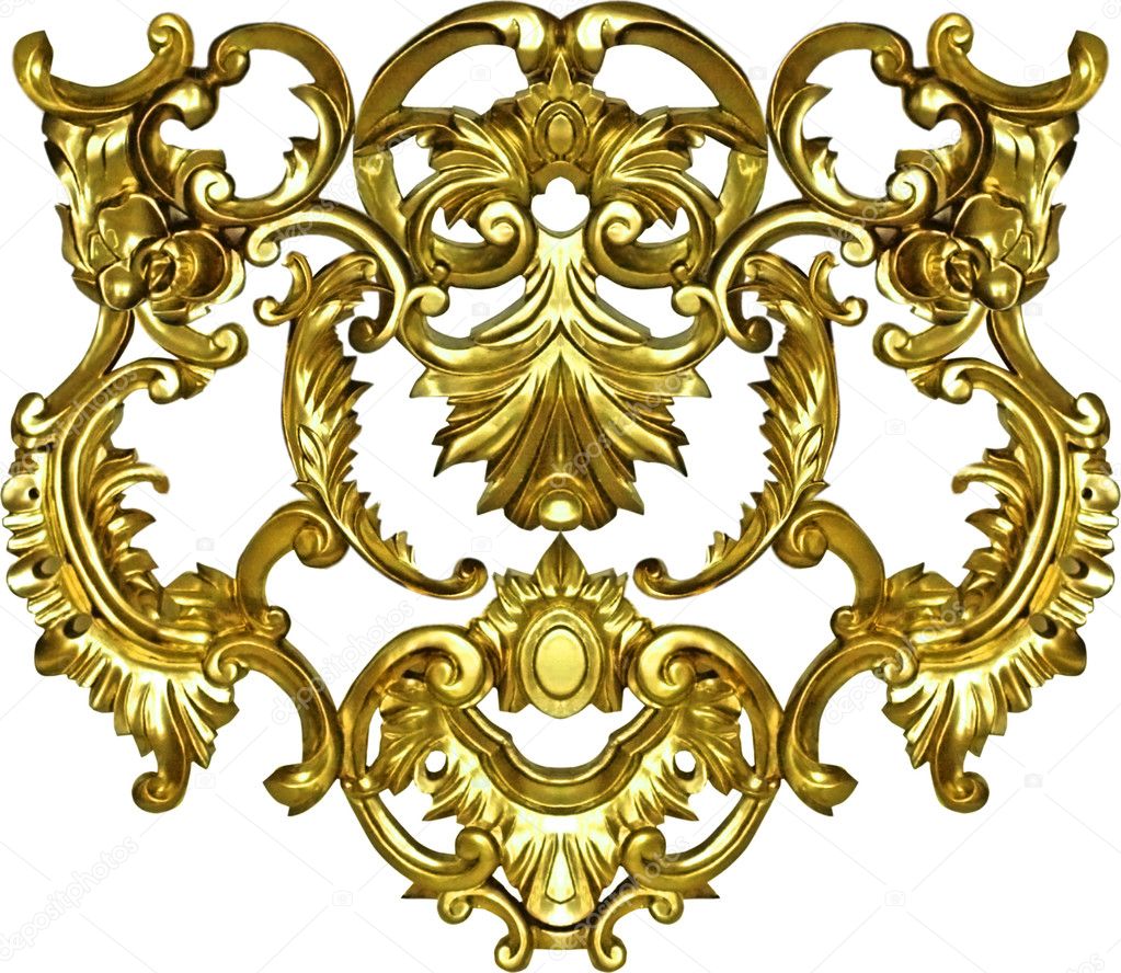 Baroque ornate art gold ornament textile fashion frame