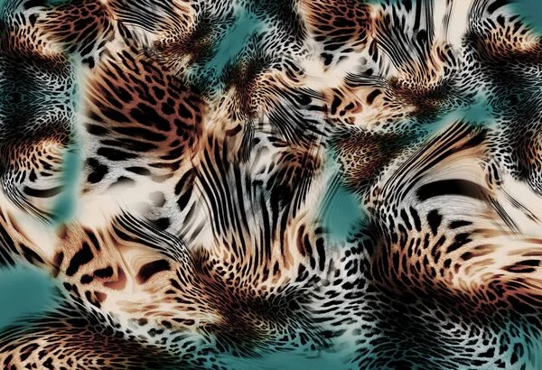 Textura Padrão Pele Leopardo Impressão Elegante — Fotografia de Stock