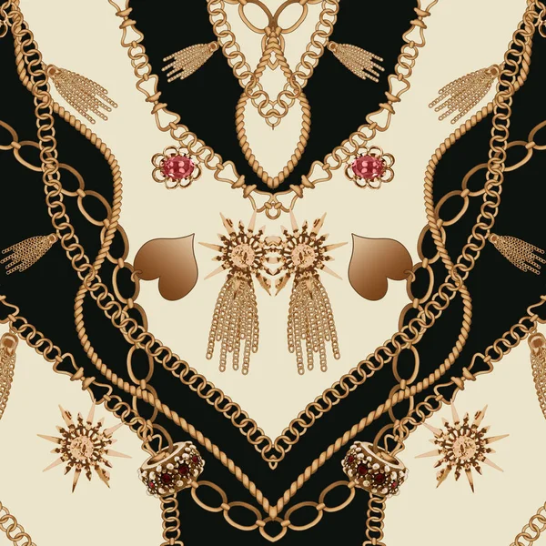 zincir, mücevher ve püskül desenleri