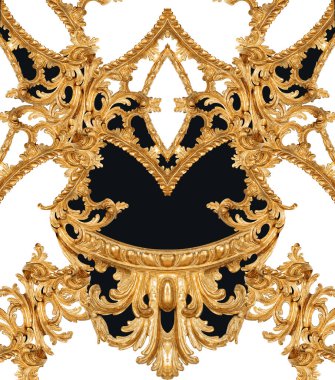 Altın barok ve süs elementleri