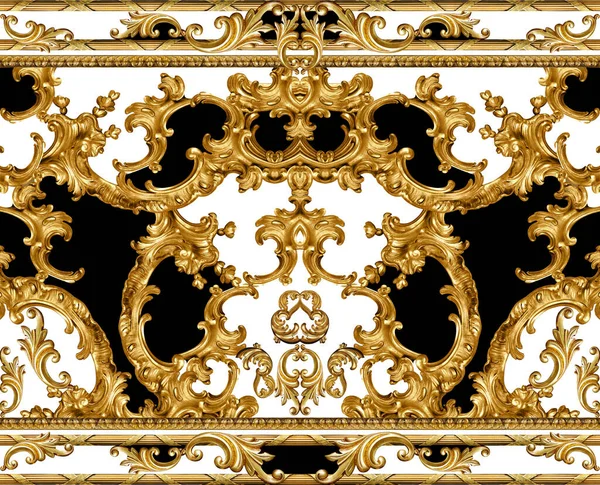 Golden Baroque Ornament Elements — Stock Photo, Image