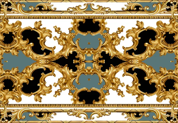 Altın barok ve süs elementleri