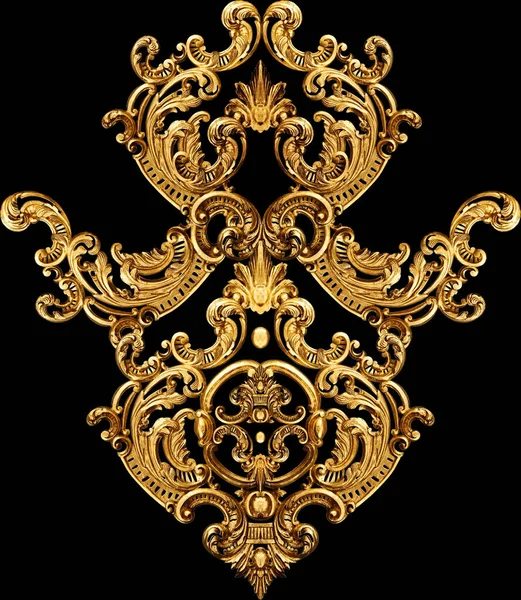 Elementi Barocchi Dorati Ornamento — Foto Stock