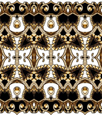 Altın barok ve süs elementleri