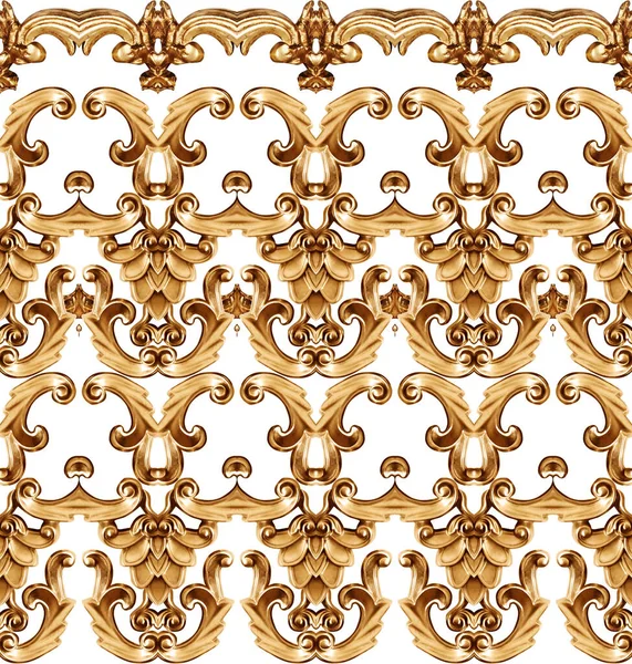 Golden Baroque Ornament Elements — Stock Photo, Image