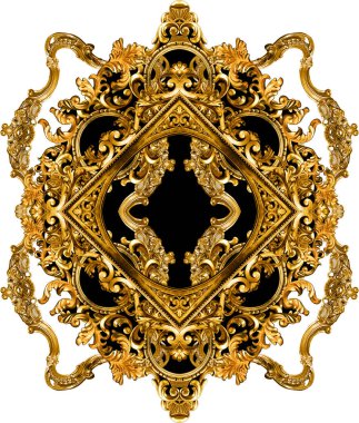 Altın barok ve süs elementleri