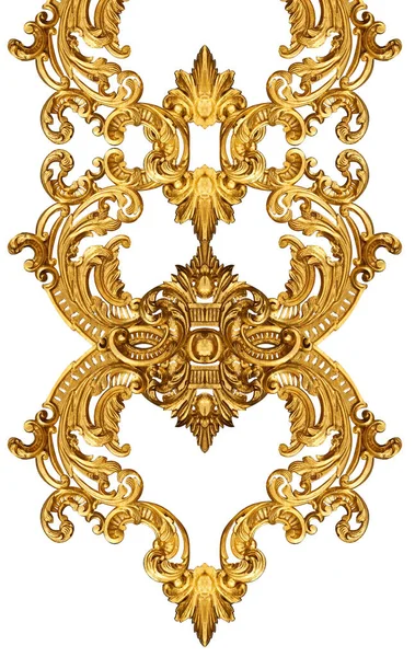 Geometrik desen; yazdırmak için altın barok ve süs ögeleri