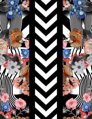 yazdırmak için çiçek geometrik desen