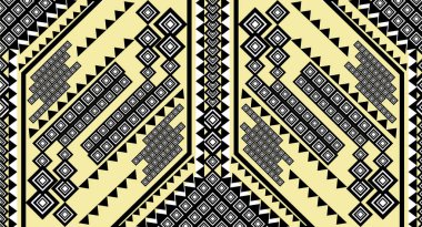 Geometrik desenli kumaş tasarımı