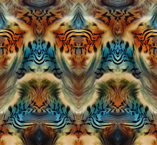 Tiger Skin Pattern Texture Fashionable Print — стоковое фото