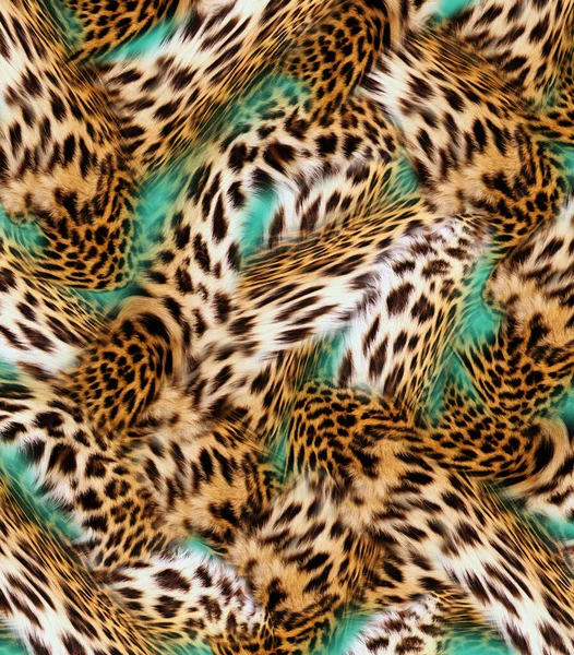 Леопардовый Узор Текстуры Кожи Модная Печать — стоковое фото