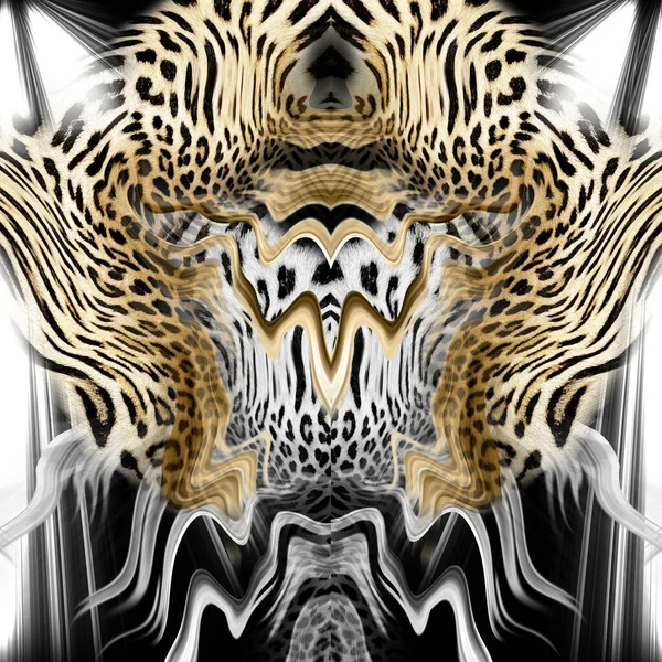 Leopard Υφή Μοτίβο Του Δέρματος Μοντέρνο Σχέδιο — Φωτογραφία Αρχείου