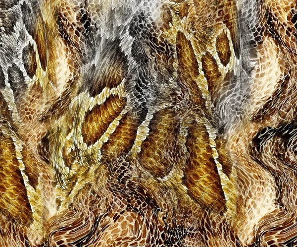 Textura Del Patrón Piel Serpiente Estampado Moda — Foto de Stock