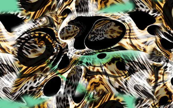 Textura Leopardí Kůže Módní Potisk — Stock fotografie