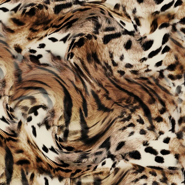 Tiger Skin Pattern Texture Fashionable Print — Stock Photo, Image