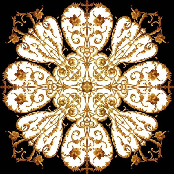 Altın Barok Süs Elementi — Stok fotoğraf