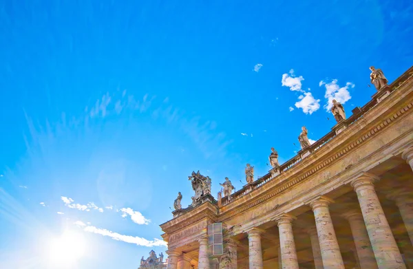 Plaza de San Pedro al atardecer, Ciudad del Vaticano —  Fotos de Stock