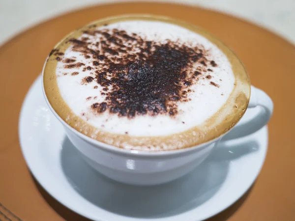 Filiżankę cappuccino — Zdjęcie stockowe