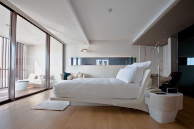 otel yatak odası