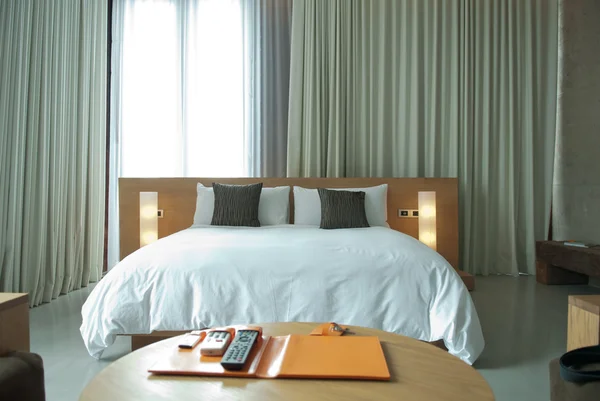 酒店卧室 — 图库照片