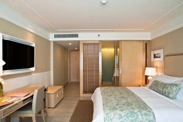 otel yatak odası
