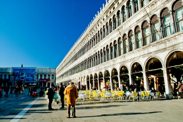 Szabadtéri étterem, Velence, Olaszország — Stock Fotó